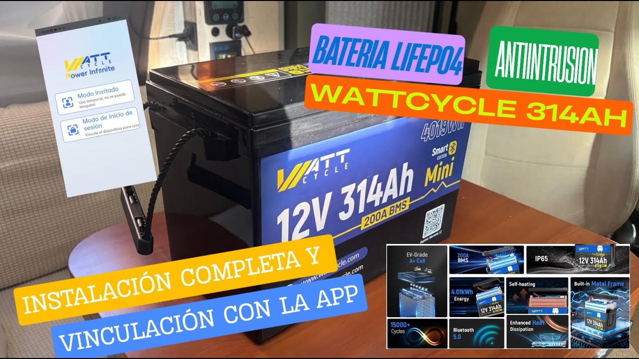 #AER-74 | BATERÍA ANTIINTRUSOS WATTCYCLE 314AH – INSTALACIÓN COMPLETA Y VINCULACIÓN CON LA APP