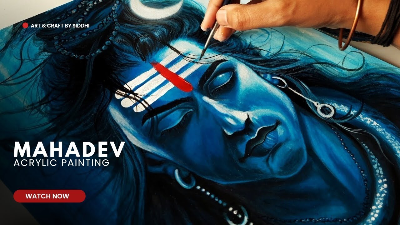 MAHADEV Acrylic Painting | Lord shiva Painting  | MAHASHIVRATRI SPECIAL