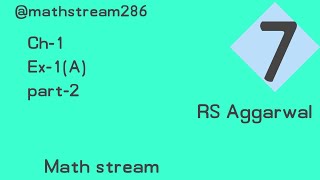 RS Aggarwal math solution class 7 ch-1 part-2 Ques 8 to 16 | Math stream | Math by Hardik sir| screenshot 5