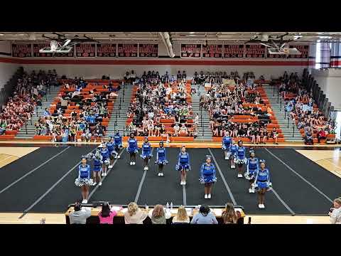 Martinsburg North Middle School Sideline at Martinsburg Bulldog Cheerpalooza 2024