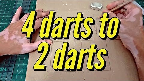 How to Convert 2 Dart Skirt to One Dart Skirt | Skirt Pattern Drafting | Sewing & Pattern Dratting