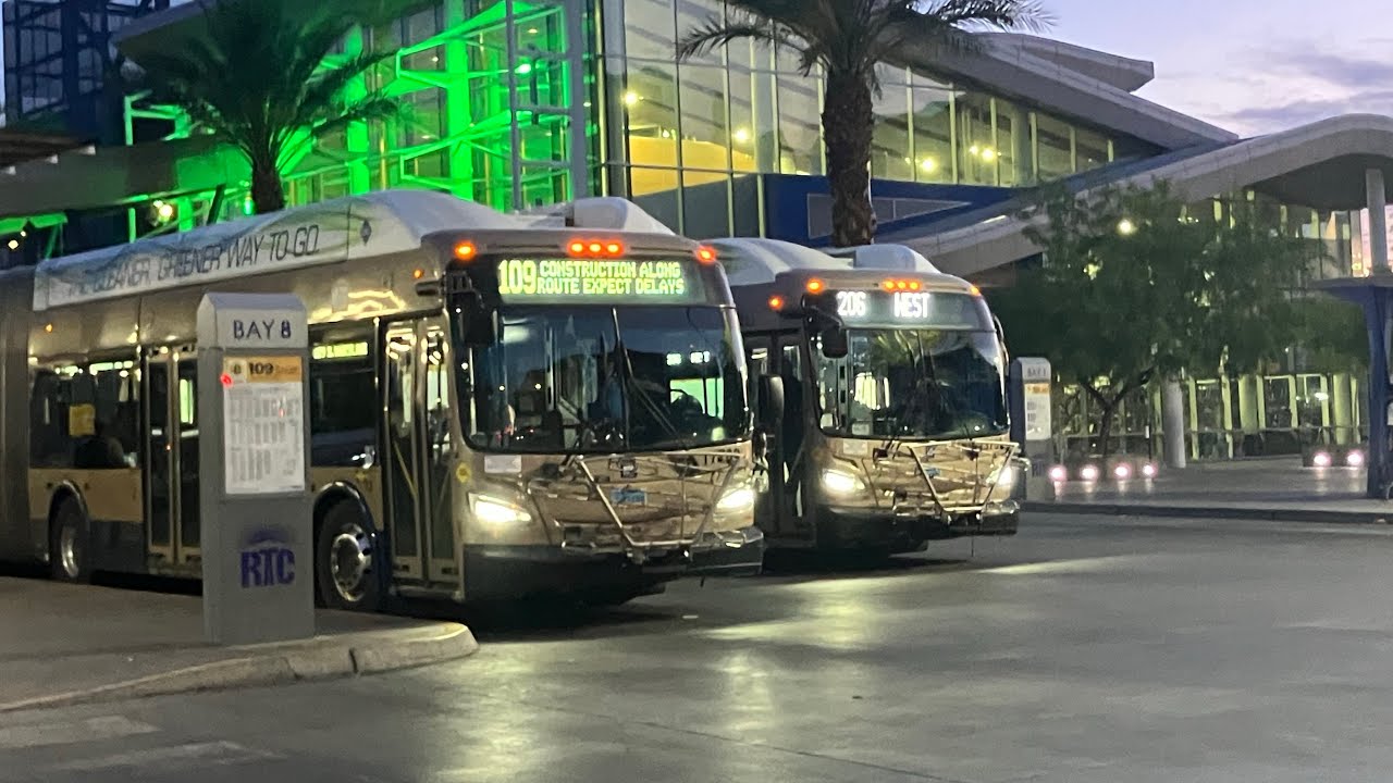 RTCSNV Las Vegas - Bonneville Transit Center bus Action