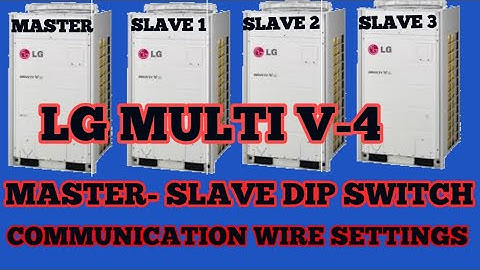 Lg multi v 4 master slave or communication wire setting #ac #lg #vrv