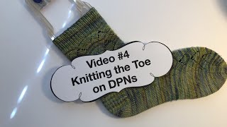 Learn to knit socks #4 - length of foot and the toe on DPNs