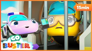 Rocket Buster Trapped in Jail! | Go Buster - Bus Cartoons &amp; Kids Stories