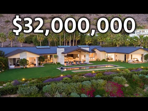 Touring a $32,000,000 Zero Carbon Malibu Modern Mansion