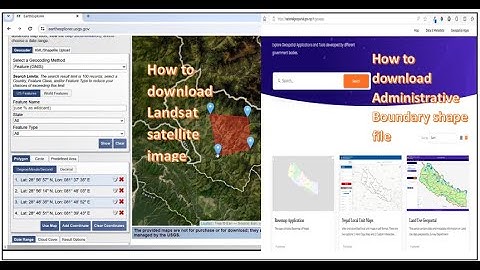 How to download Landsat-8 satellite images ,Administrative Boundary of Nepal and clip out AOI.