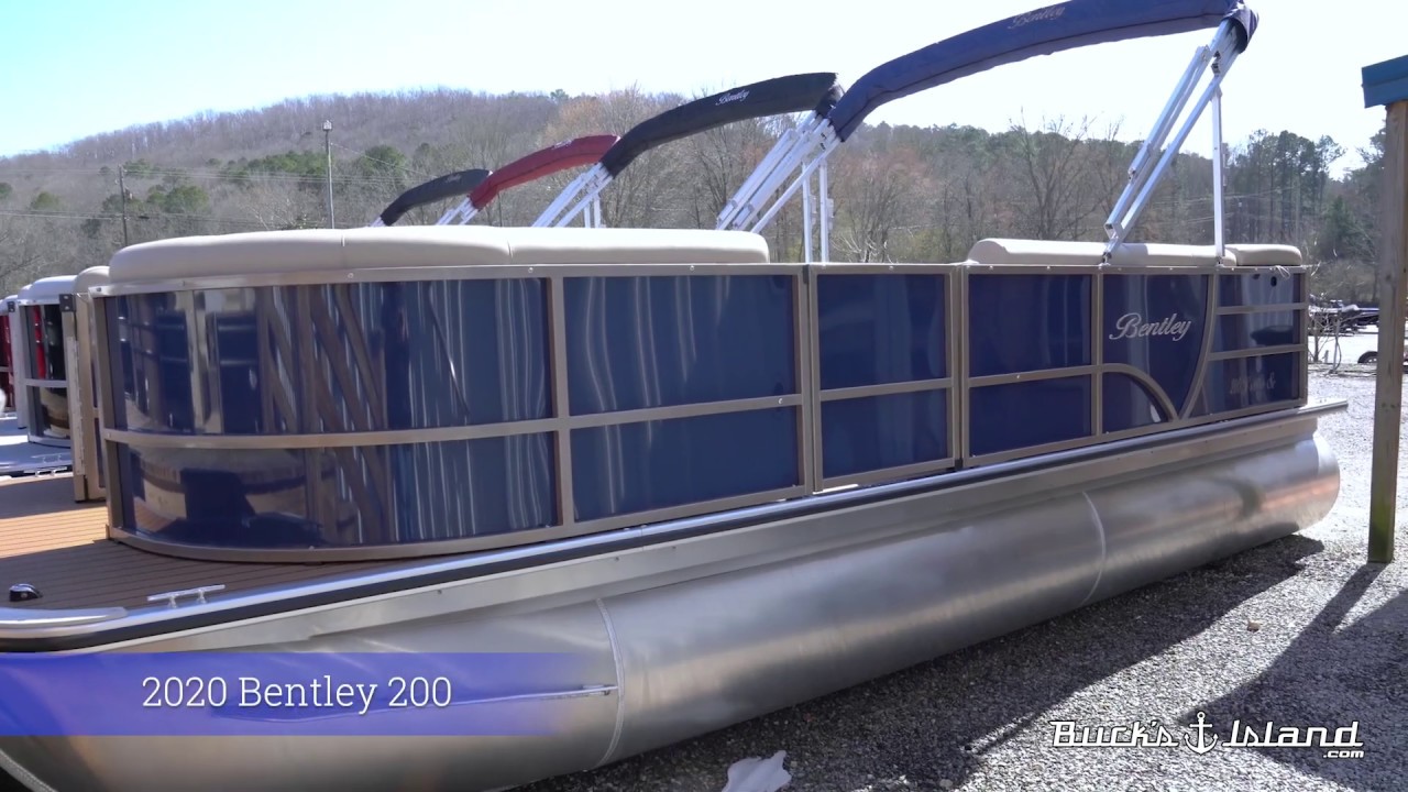 2020 Bentley 200 Pontoon Quick Look at Buck's Island - YouTube