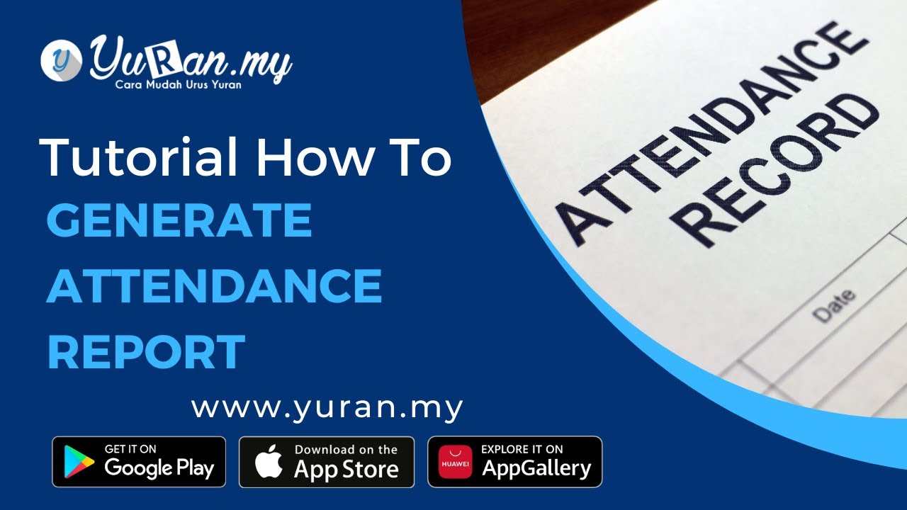 5.11 HOW TO GENERATE ATTENDANCE REPORT - YouTube