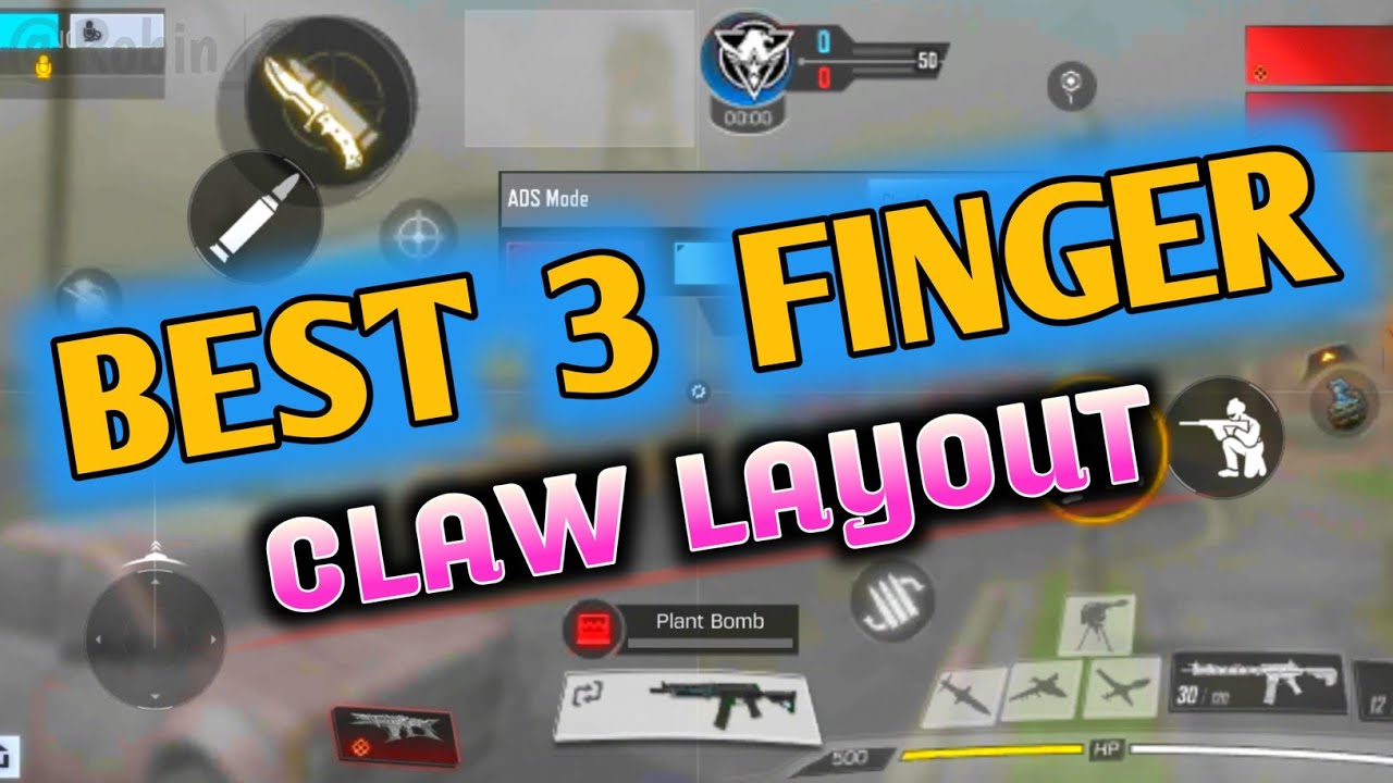 Cod Mobile Finger Layout 3 FINGER CLAW HUD in Call of Duty Mobile | CoD Mobile 3 Finger Layout ...