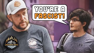 Anti-Fascist Tries To Shut Down Free Speech!