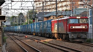 JR貨物 EH500-34牽引 4051レ JR武蔵野線 西国分寺駅 通過