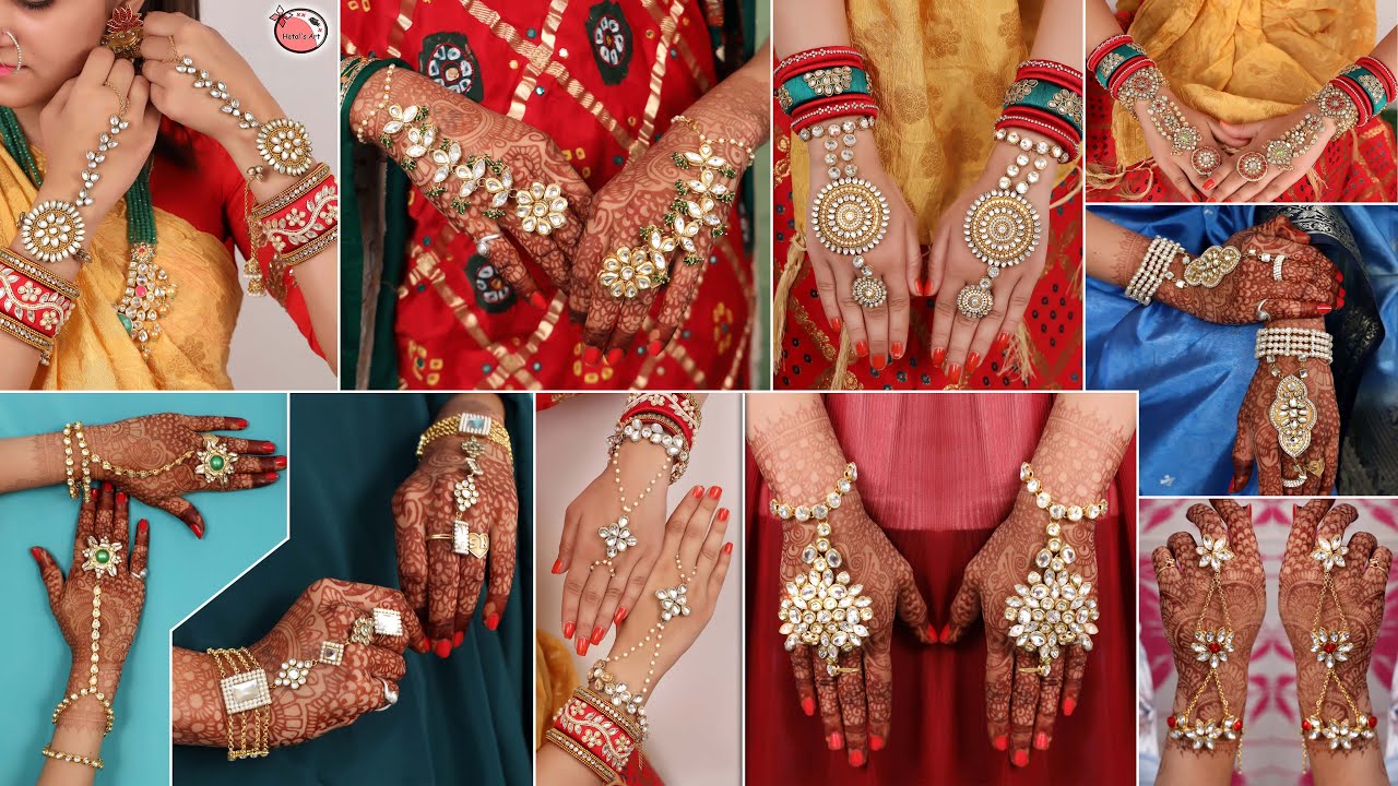 Coxeer Finger Ring Bracelet Lace Jewelry Hand Chain Hand Ring Bracelet  Finger Ring Chain for Women & Girls - Walmart.com