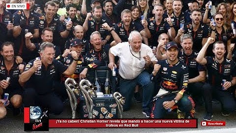 ¡Ya no caben! Christian Horner revela que mandó a hacer una nueva vitrina de trofeos en Red Bull