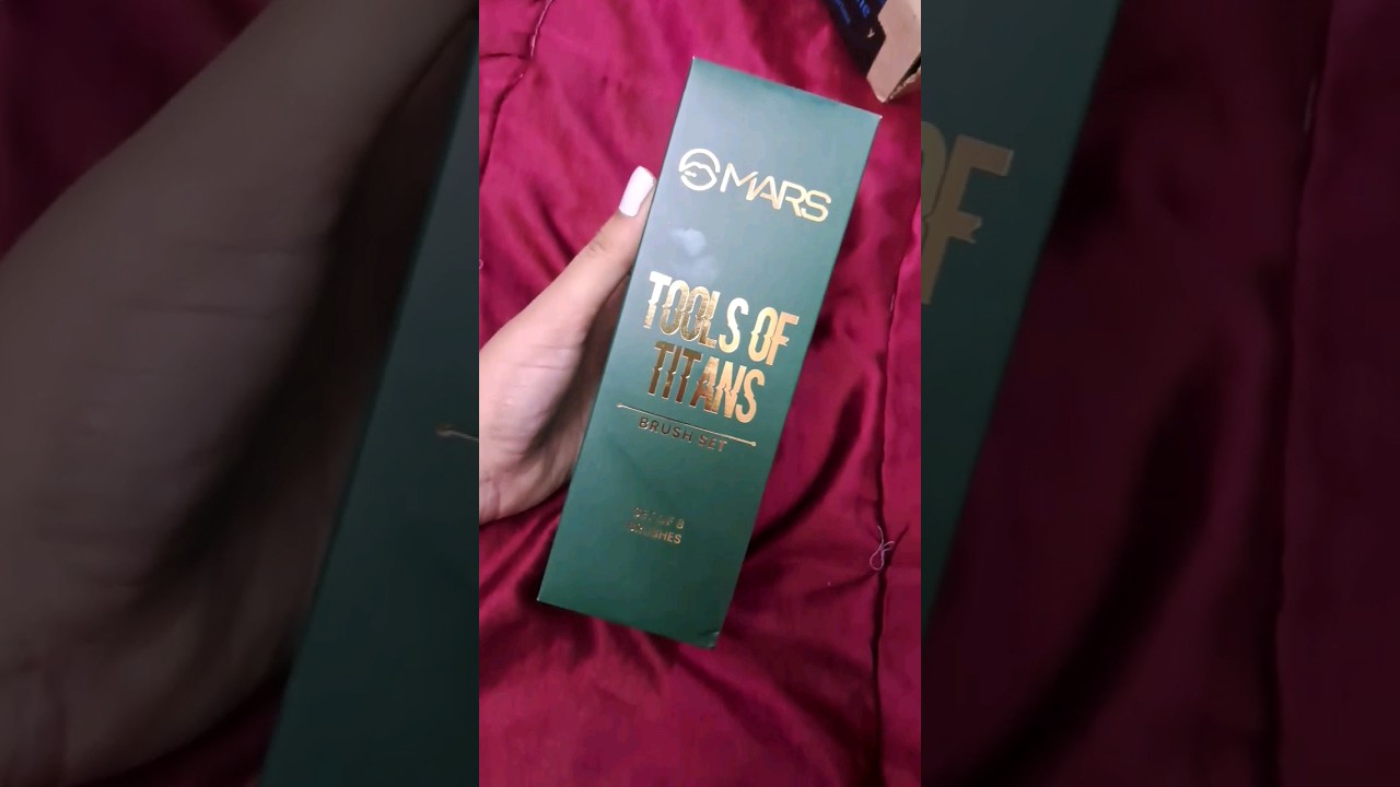 Mars tools of titan makeup brush set ♡ Subscribe for first impression on these  