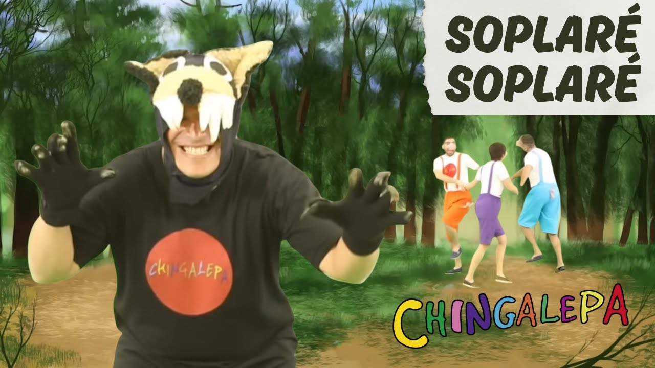 Soplaré Soplaré, LOS TRES CERDITOS Y EL LOBO FEROZ (cuento de los tres chanchitos)