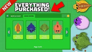 MOPE.IO / PURCHASING ALL THE RARE MONSTERS & DRAGONS SKINS! / GOLDEN AGE SPENDING SPREE WITH SKINS!