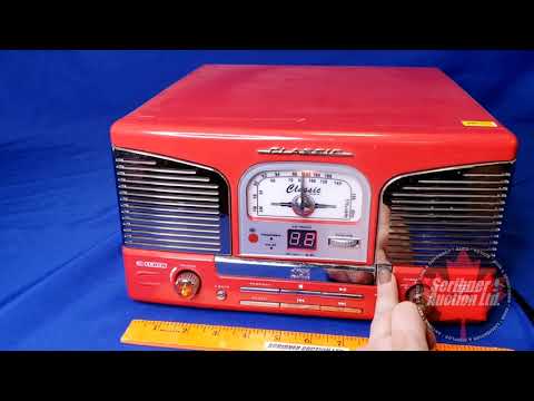 Curtis Classic AM/FM Radio/CD Player & Record Player - YouTube