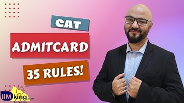 DOs and DONTs for the CAT Exam day! Admit Card All 35 Instructions Explained