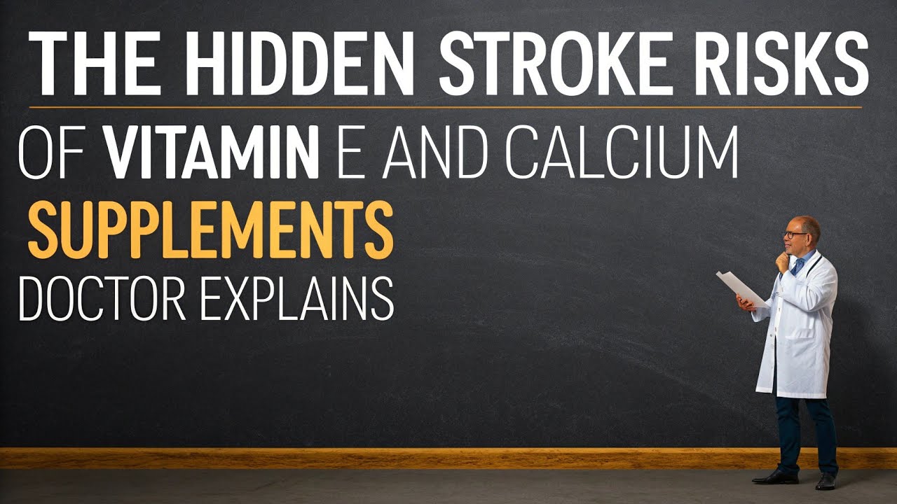 The Hidden Stroke Risks of Vitamin E and Calcium Supplements | Doctor Explains