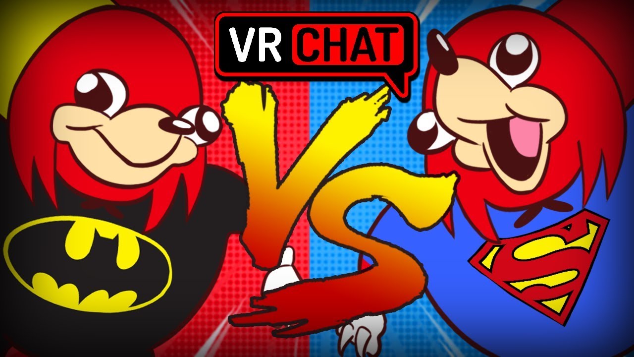 BATMAN VS SUPERMAN! Ugandan Knuckles Justice League Tryouts (VRchat