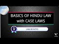 Basics of Hindu Law with CASE LAWS