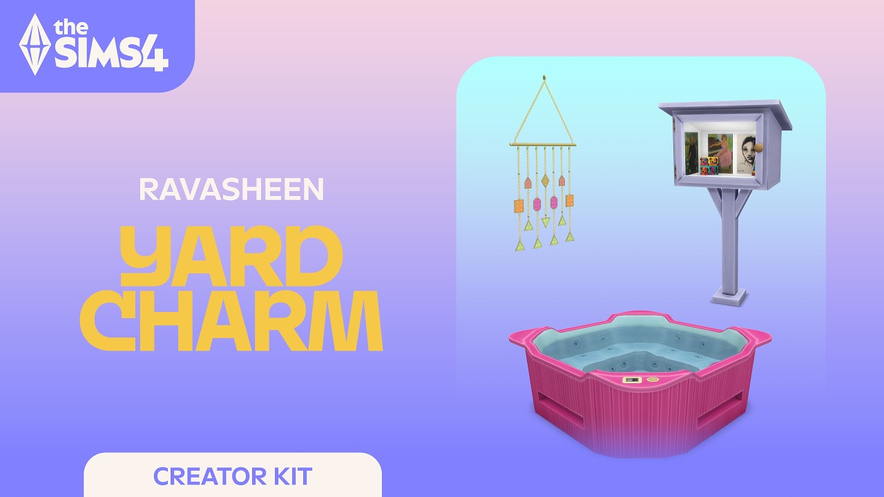 Yard Charm Sims 4 Creator Kit by Ravasheen - Available February 26 @ 10 AM PT!