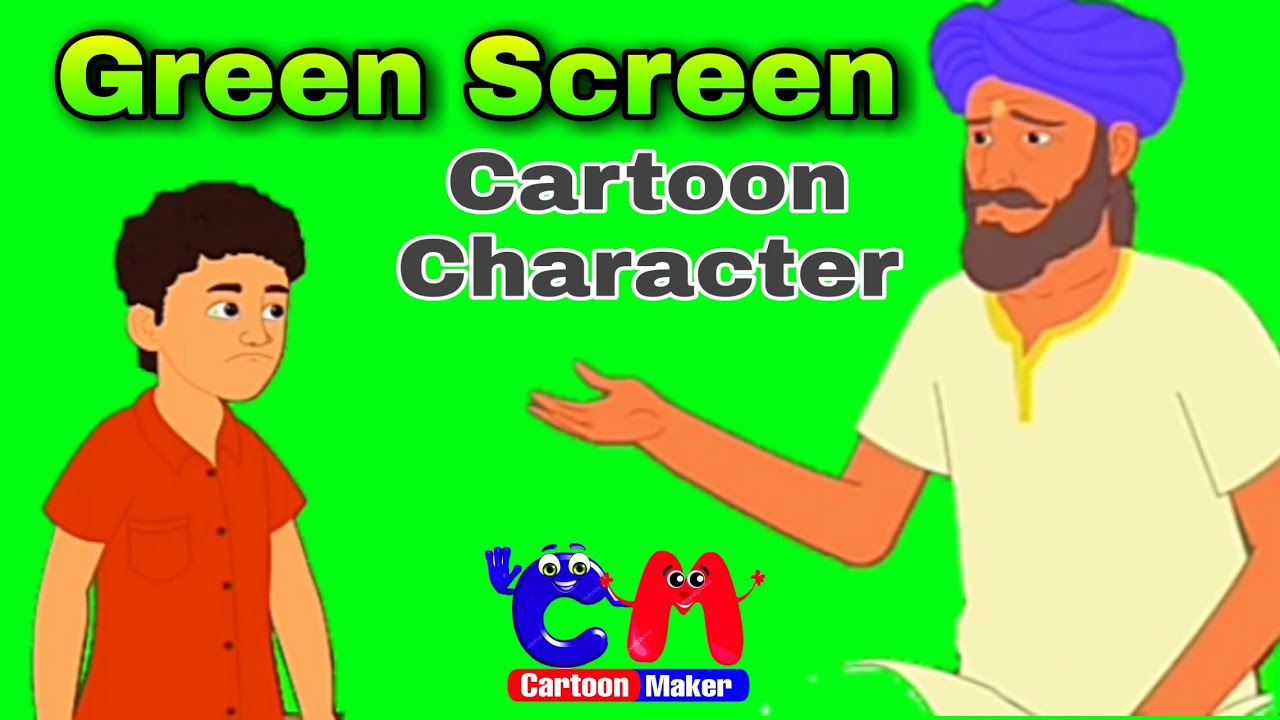 Green Screen Cartoon Actor - YouTube | Drawing cartoon characters, 2d  character animation, Cartoon maker