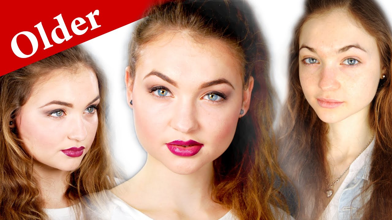 How To Make Face LOOK OLDER TEENAGE Makeup Tutorial YouTube