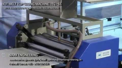 GLUING MACHINE WITH HOT MELT