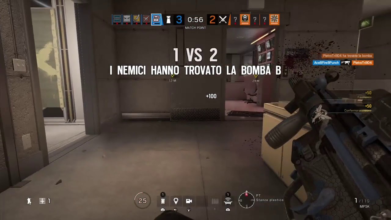 Rainbow Six Siege Ace 1 vs 5 - YouTube