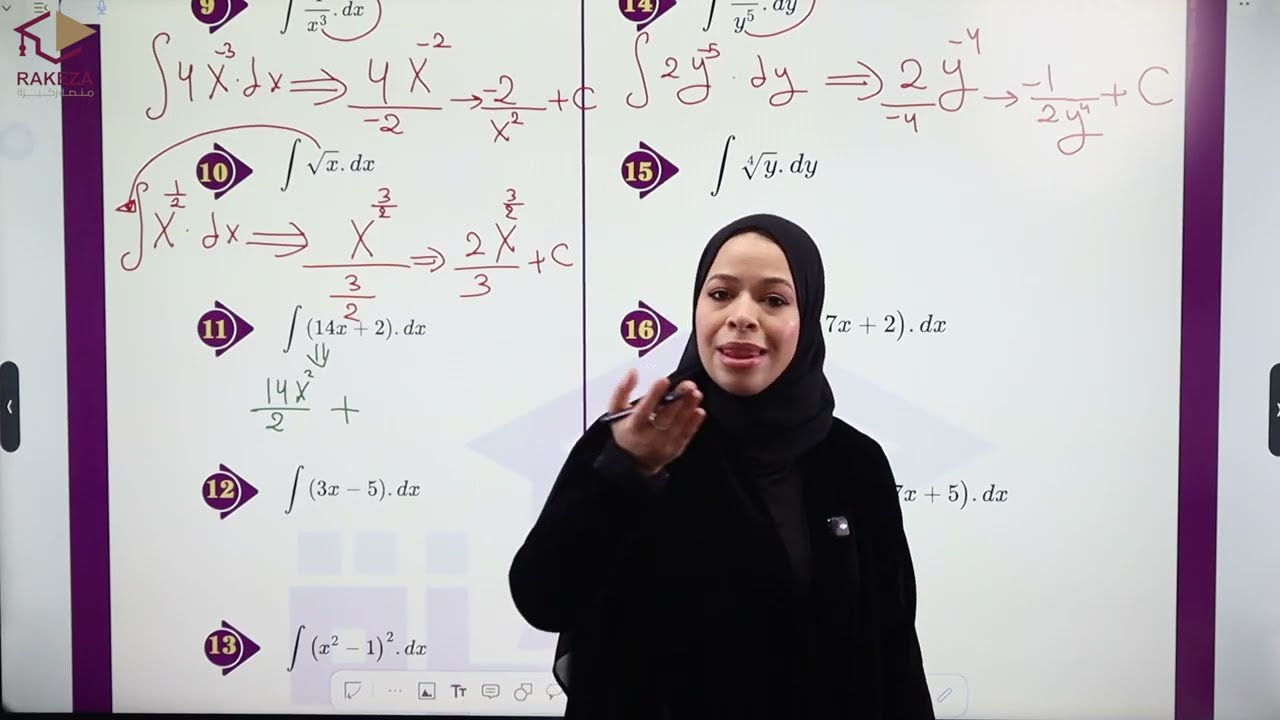الدرس الاول - التكامل غير المحدود - الرياضيات العلمي فـ2 -  الوحدة الرابعة -  منهاج قطر الثالث ثانوي