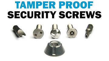 Tamper Proof Security Screws | Fasteners 101