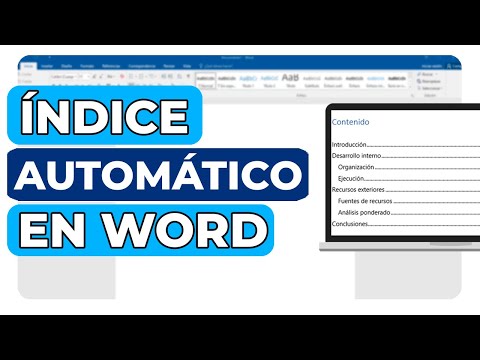 Cómo hacer un índice automático en Word