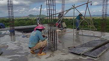 32. installation columns rebar