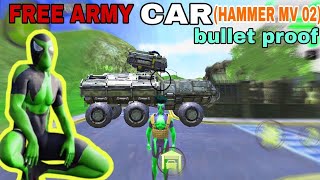 free military car (hammer mv 02) in rope frog || free military bullet proof car in rope frog ninja