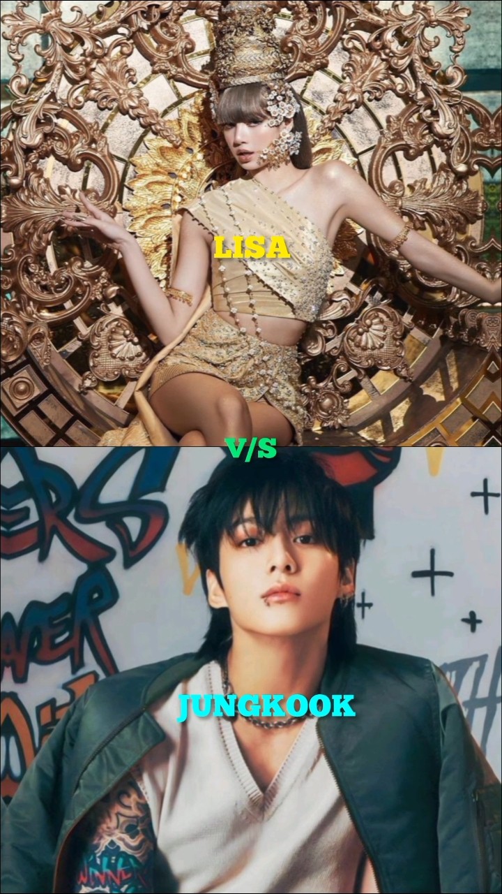 LISA V/S JUNGKOOK [No Hate plz] #lisa #jennie #jisoo #rosé #blackpink #shorts
