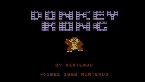 Donkey Kong  Atari 800XL