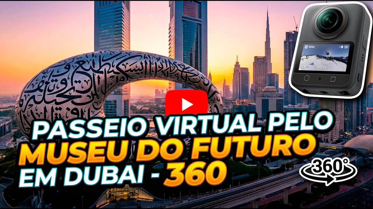 Vlog - Experiência Imersiva do Museum of the Future 8K - Osmo 360