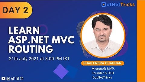 Routing In ASP.NET MVC 5 | MVC Tutorial For Beginners In .Net 2021| DotNetTricks