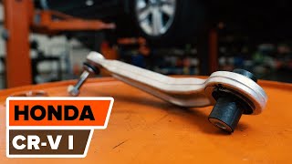 How to replace Control arm HONDA CR-V I (RD) Tutorial