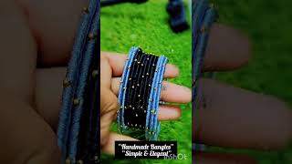 Handmade Silk Thread Bangles 💙 | Easy &amp; Elegant | Party Wear