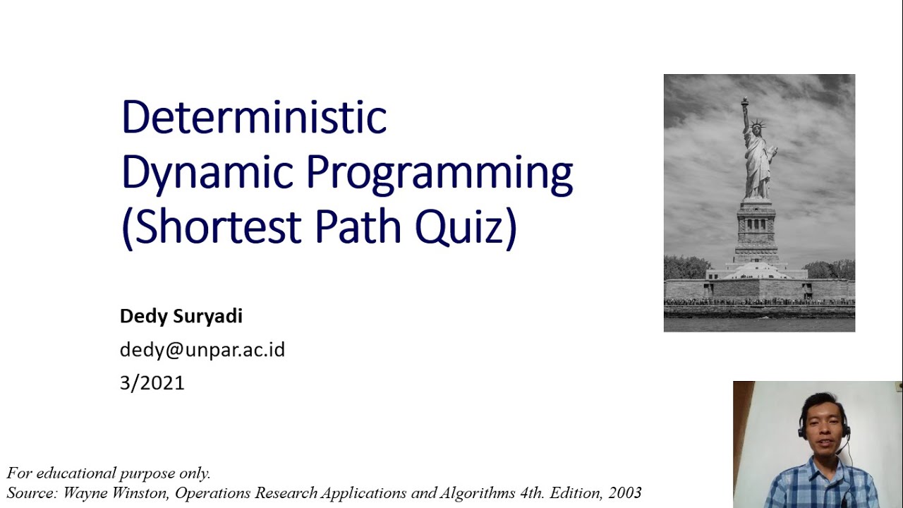 Week1.2 Quiz on Shortest Path (Dynamic Programming) - YouTube