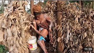 Traditional African Outdoor Bathingafrican Village Life