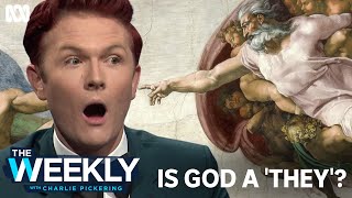Rhys Nicholson: What are God's pronouns? | The Weekly with Charlie Pickering Content