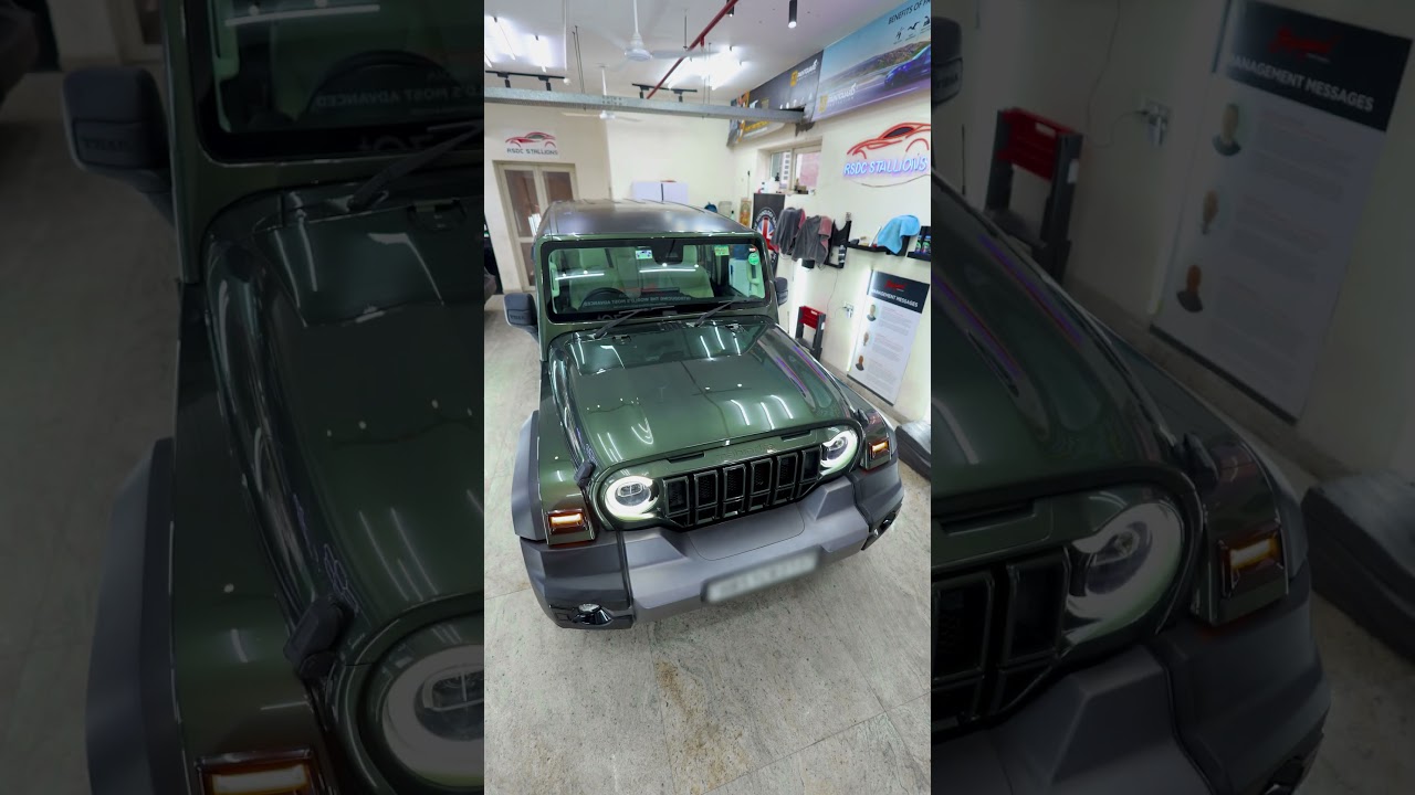 Dirty Green Thar | RSDC Stallions PPF Transformation (Before ➡️ After)  