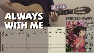Spirited Away "Always with me" (Guitar) [Old edition] [Notation + TAB] chords