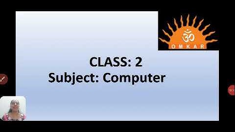 Class: 2 Subject: Computer Ls. no. 1 Know Your Computer 11th july, 2020.