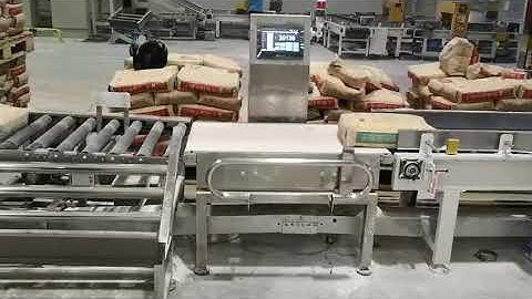 checkweigher for heavy product with pusher rejector