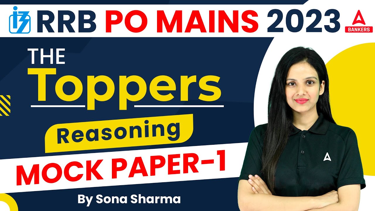 IBPS RRB PO Mains 2023 | IBPS RRB PO Reasoning Mock Paper 1 | By Sona ...